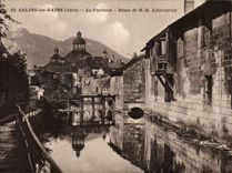 The Picturesque Jura Saline-the-Baths Furious the Dome of Our-Lady Liberator-CPA