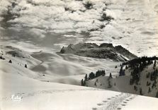 CPM Courchevel 1550 2700 m (Savoie) Vues du Marquis les pistes des Grandes Basses Le Roc Moret le Ro