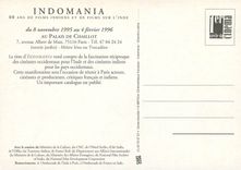 CPA Indomania Du 8 novembre 1995 au 4 fev 1996 Cinematheque Cinema Inde India