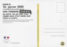 CPA A partie du 1er janvier 2008 no fumeur Alors en boite en ne peut plus Fumer mais c'est super bon