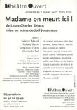 CPA Du 7 janvier au 1er mars 2003 Madame on meurt ici Theatre Ouvert Joel Jouanneau Louis-Charles Si