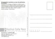CPA 3e Festival Colla Voce Poitiers