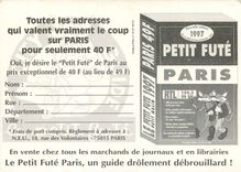 CPA Si Elle avait le petit fute elle sortirait plus souvent Petit Fute Paris Autruche