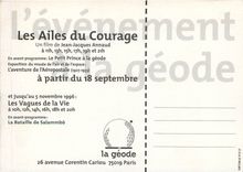 CPA Les Ailes du Courages Jean-Jacques annaud Avion Aviation Cinema