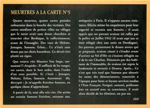 CPA Meurtres a la Carte N 5