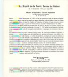 CPM Les esprits de la foret terre du Gabon Bordeaux Musee d'Aquitaine