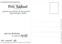 CPM Prix Sadoul 30e edition 1998