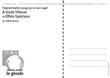 CPM a toute vitesse Paris La Geode