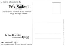 CPM Prix Sadoul 30e edition 1998