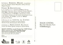 CPM Magic du 20 mars au 5 avril 1996 Theatres du Cinema Bobigny