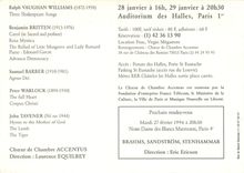 CPM R Vaughan Williams B Britten j Tavener Sacred and Profane