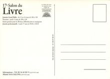 CPM 17e salon du Livre 12 16 mars 97 Paris Porte de Versailles