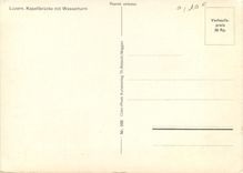 CPM Luzern Kapellbrucke mit Wasserturm