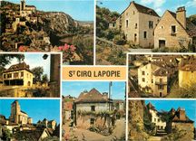 CPM St Cirq Lapopie (Lot) 1er village de France