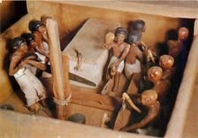 CPM La Musee Egyptien Cairo Atelier de menulserie 11e Dyn 2060 av Chr