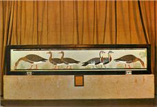 CPM La Musee Egyptien Cairo Penture sur Platre de six oies de Meidun 4e dynastie 2720 av J C