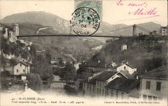 Jura-Tourist-Saint-Claude the long Bridge suspension 150m high 50m alt 440 - General-CPA Sight