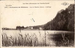 Bonlieu Jura-tourist - Lake Bonlieu - the Abbey - CPA