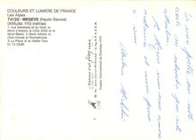 CPM Les Alpes Megeve Haute Savoie Vue Generale et au fond