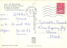 CPM Rennes ancienne capitale du Duche de Bretagne Le Palais de Justice 