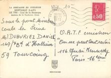 CPM Saint Malo L et V Cour de la Houssaye maison de la Duchesse Anne 