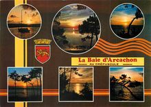 CPM La Baie d'Arcachon Au Crepuscule 