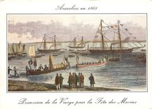 CPM Arcachon Vieille Gravure d'Arcachon Grand Fete des Marins du Bassin d'Arcachon 