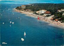 CPM Bassin d'Arcachon Pyla sur Mer Le Moulleau Gironde Vue generale arienne sur le bassin et la plag