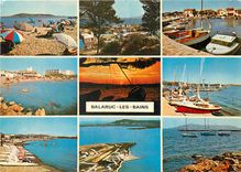CPM Balaruc les Bains Herault La Plage Le Camping Le Port Le VVF Coucher de Soleil Depart des Regate
