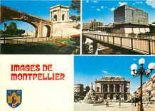 CPM Montpellier Herault Le chateau d'eau Le polygone Place de la Comedie 