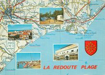 CPM La Redoute Plage Herault Plaisir des vacances au bord de la Mediterranee 