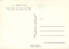 CPM Tours I et L Logins anciens de la rue du Change 