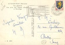 CPM Le Puy en Velay Hte Loire Vue generale Vue prise des Orques d'Espaly a l'Ermitage 