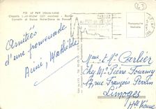 CPM Le Puy Haute Loire Chapelle Saint Michel Rocher Corneille et Statue Notre Dame de France 