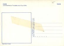 CPM Paris Les fontaines du Trocadero et la Tour Eiffel 