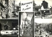 CPM Paris Arondissement Rue du Chevalier de la Barre Rue Caulaincourt Le Lapin agile Le Moulin Rouge