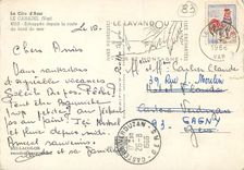 CPM La Cote d'Azur Le Canadel Var Echappee depuis la route du bord de mer