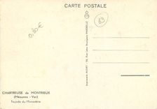 CPM Chartreuse de Montrieux Meaunes Var Facade du Monastere