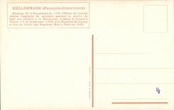 CPA Kellermann Alsacien ne a Strasbourg Guerre de 7 ans Revolution Valmy Napoleon