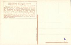 CPA Lefebvre Alsacien ne Rouffach Marechal de France Garde imperiale Duc de Dantzig Madame Saint Gene