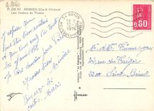 CPM Rennes Ille Vilaine Les Jardins du Thabor 