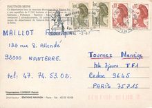 CPM Hauts de Seine Ce departement issu de nouveau decoupage de la Region Boulogne Levallois Perret C