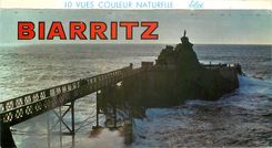 CPM Biarritz Basses Pyrenees Le Rocher de la Vierge 