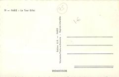 CPM Paris La Tour Eiffel 