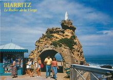 CPM Biarritz Le Rocher de la Vierge 