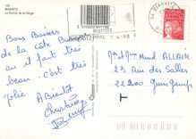 CPM Biarritz Le Rocher de la Vierge 