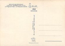 CPM Marseille B du R La Plage du Prado La Vierge de la Garde 