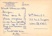 CPM Marseille B du R La Plage des Catalans 