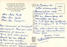 CPM La Pointe du Raz Finistere L'extreme pointe avec les courants souvent violents devant le phare d