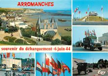 CPM Arromanches Calvados Vue generale La table d'orientation 